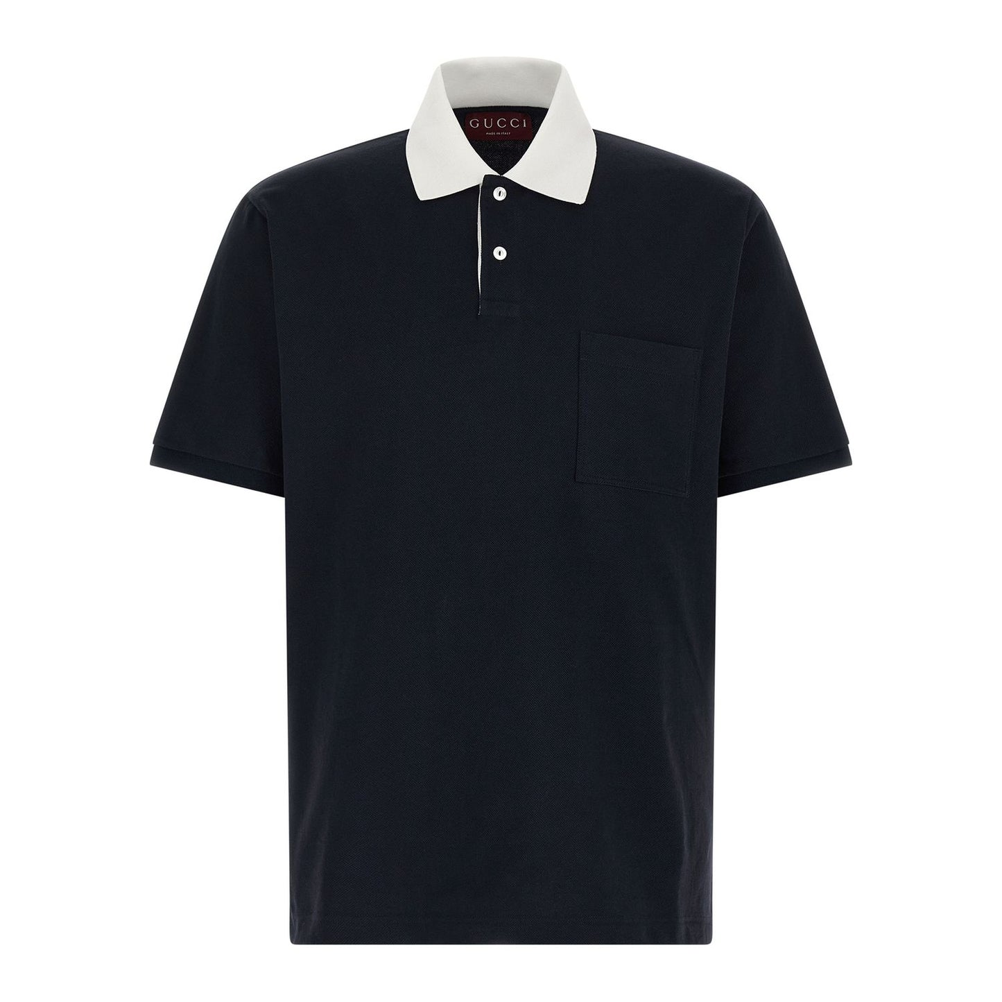 Gucci Blue Cotton Polo Shirt