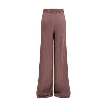 Rick Owens Brown Silk Casual Pants