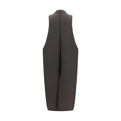 Rick Owens Gray Wool Oves Aries Sleeveless Jacket