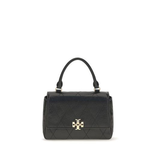 Tory Burch Black Calf Leather Bos Taurus Handbag