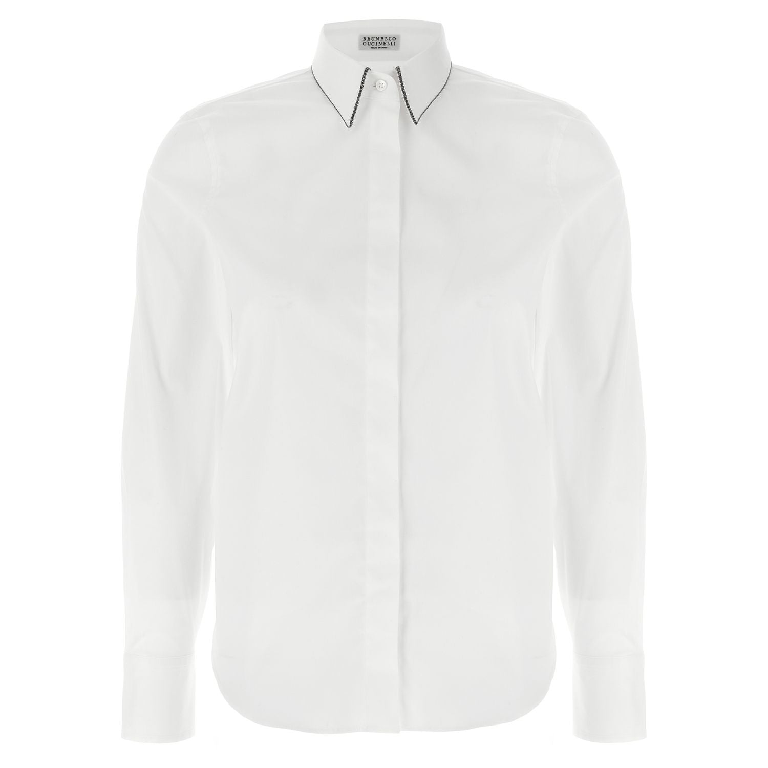 Brunello Cucinelli White Cotton Blouse