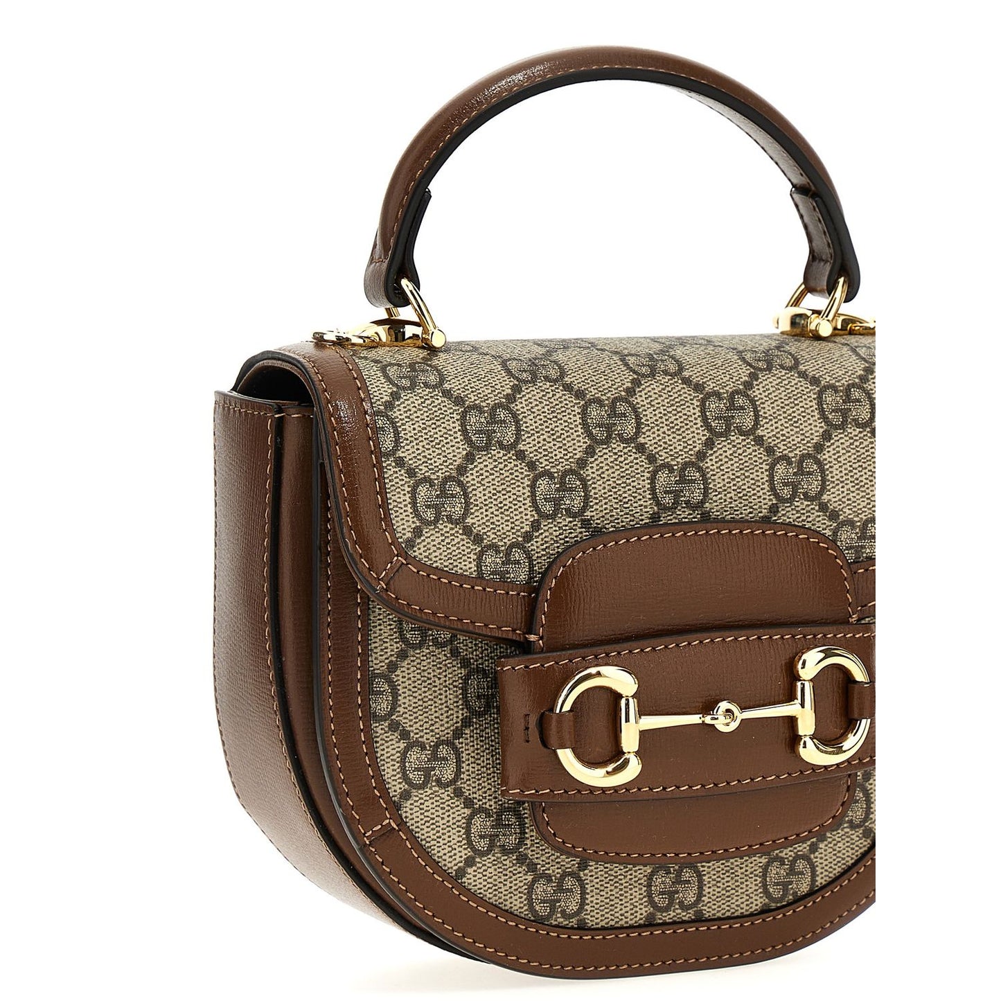 Gucci Brown Polyethylene Handbag