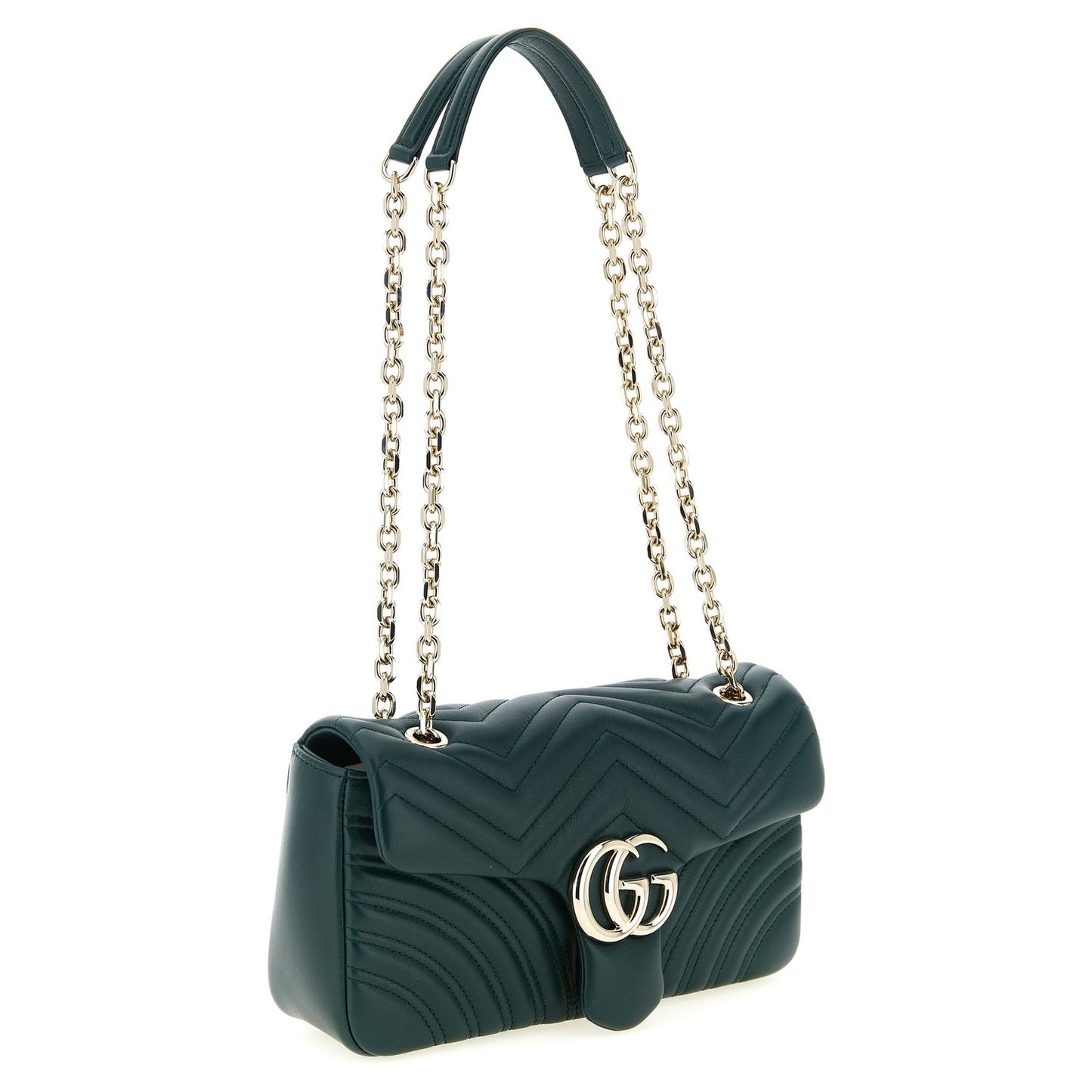 Gucci Bicolor Lamb Leather Shoulder Bag