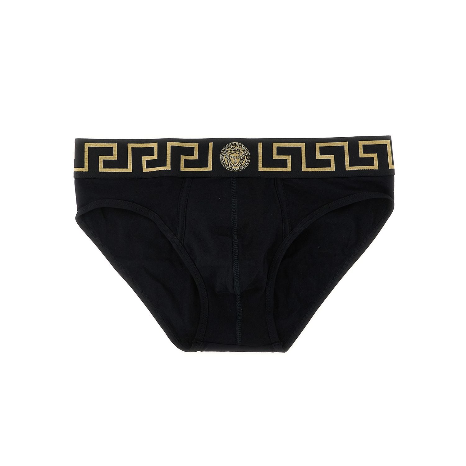 Versace Black Cotton Briefs