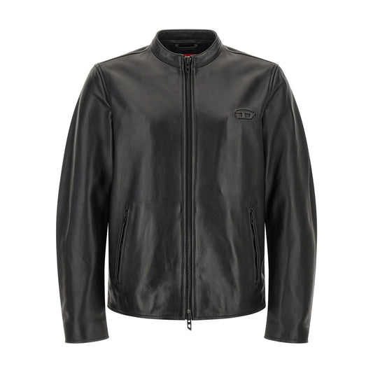 Diesel Black Lamb Leather Leather Jacket