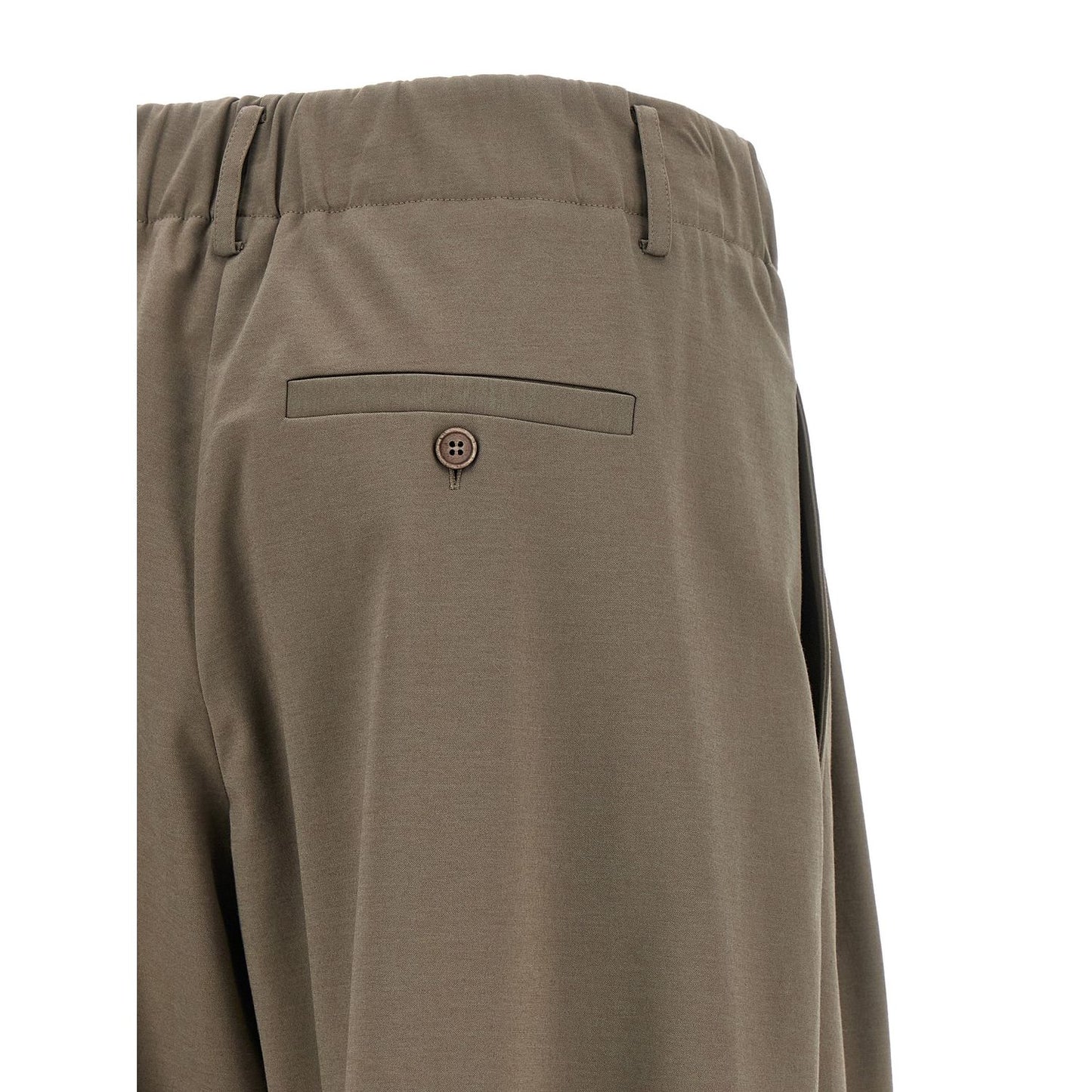 Brunello Cucinelli Gray Cotton Athletic Pants