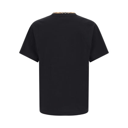 Burberry Black Cotton T-Shirt