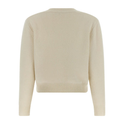 A.P.C. White Wool Cardigan