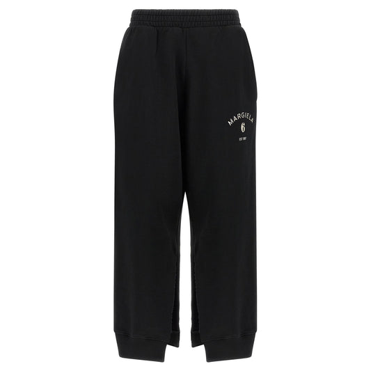 MM6 Maison Margiela Black Cotton Joggers (Workout Pants)