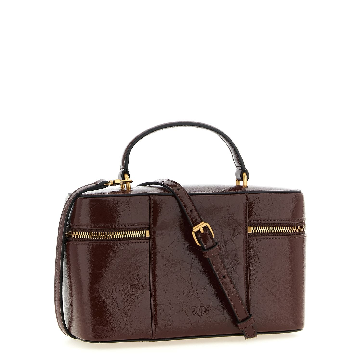 PINKO Brown Calfskin Handbag