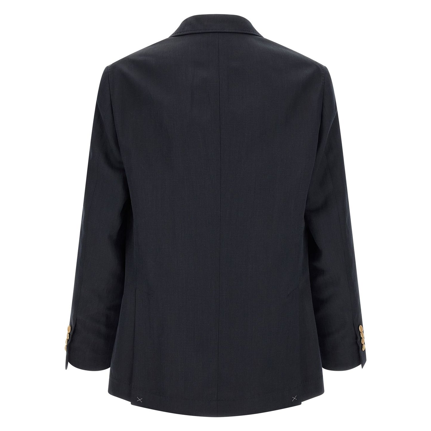 Brunello Cucinelli Blue Silk Blazer