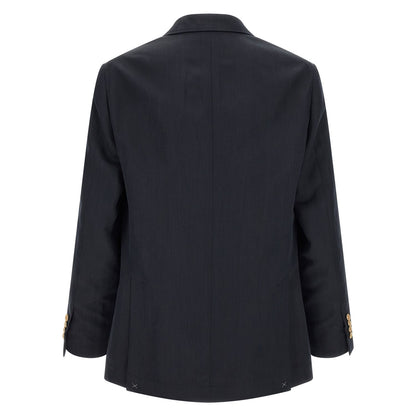 Brunello Cucinelli Blue Silk Blazer