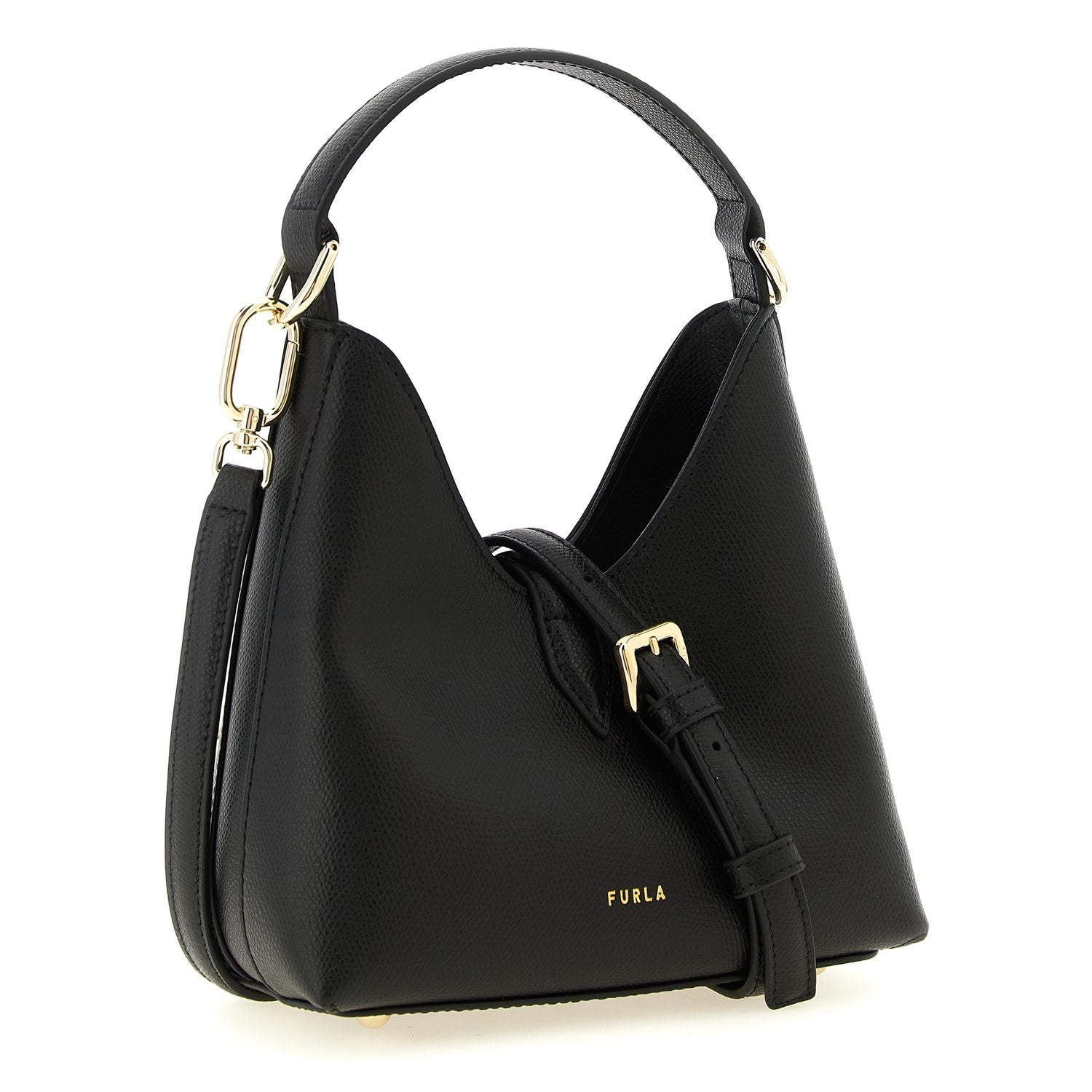 Furla Black Calfskin Handbag