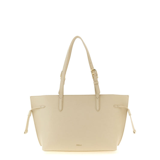 Furla White Calfskin Tote Bag