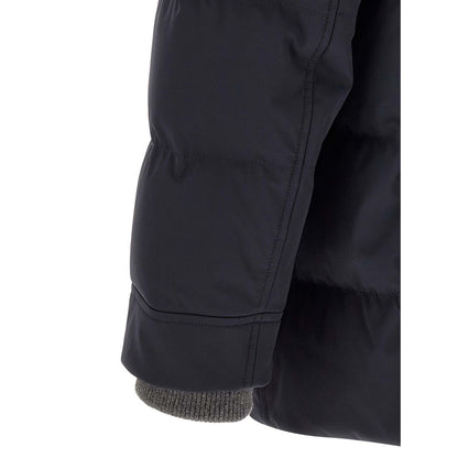 Brunello Cucinelli Blue Polyamide Parka