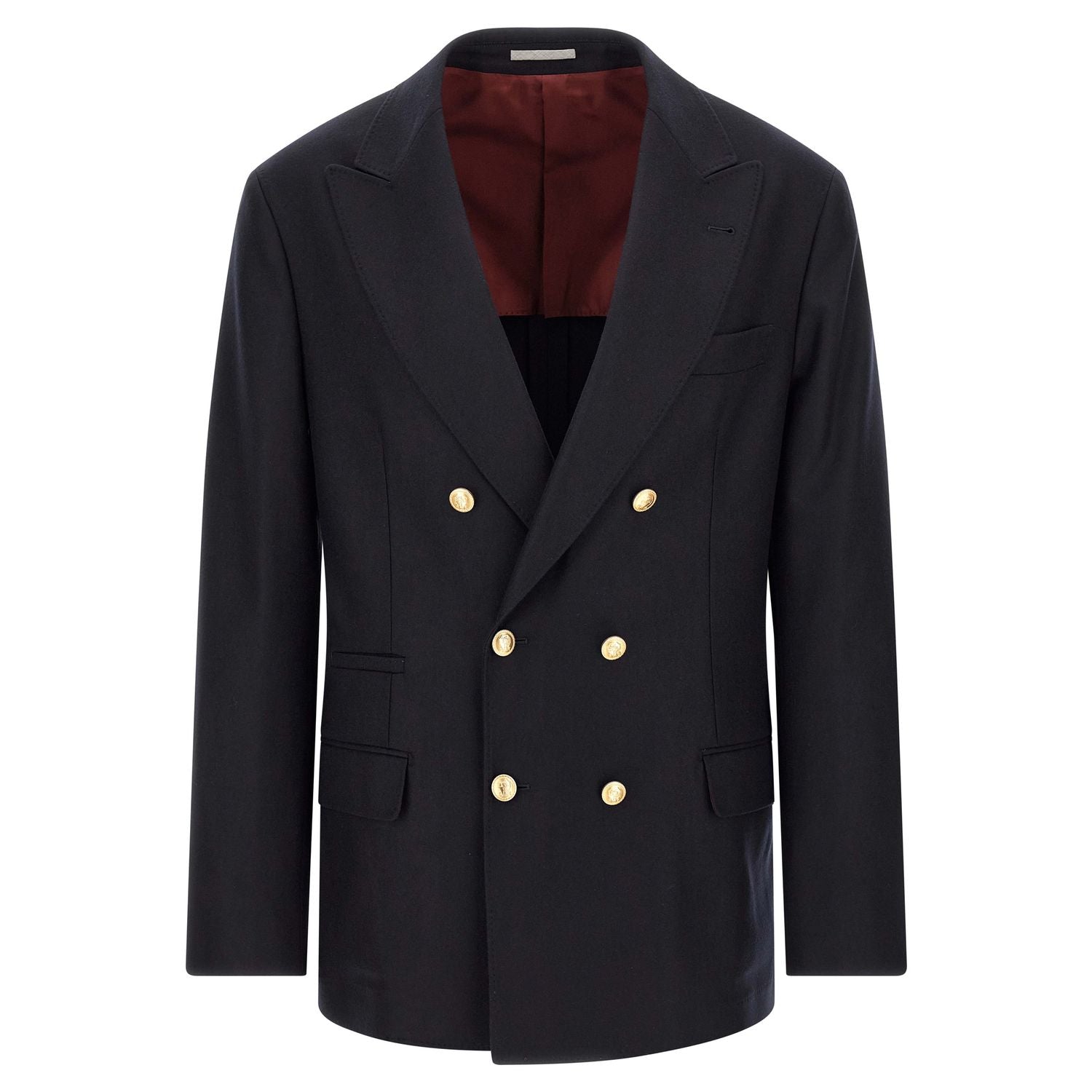 Brunello Cucinelli Blue Virgin Wool Blazer