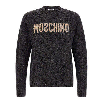 Moschino Gray Wool Cardigan