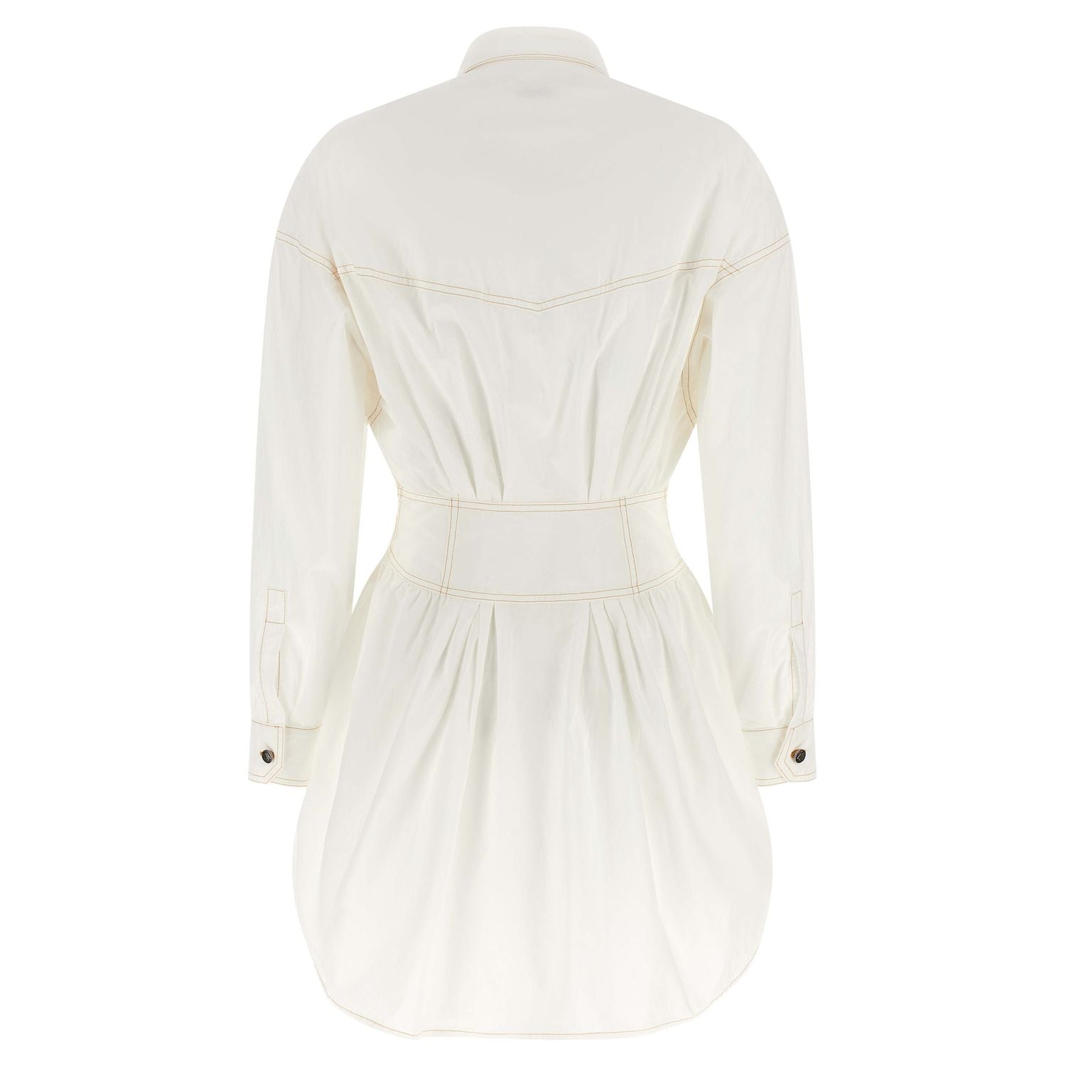 Versace White Cotton Short Dress