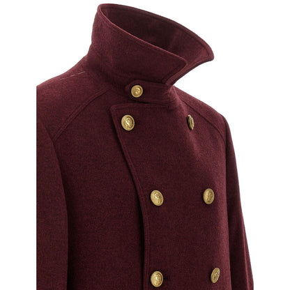 Brunello Cucinelli Bordeaux Cashmere Coat