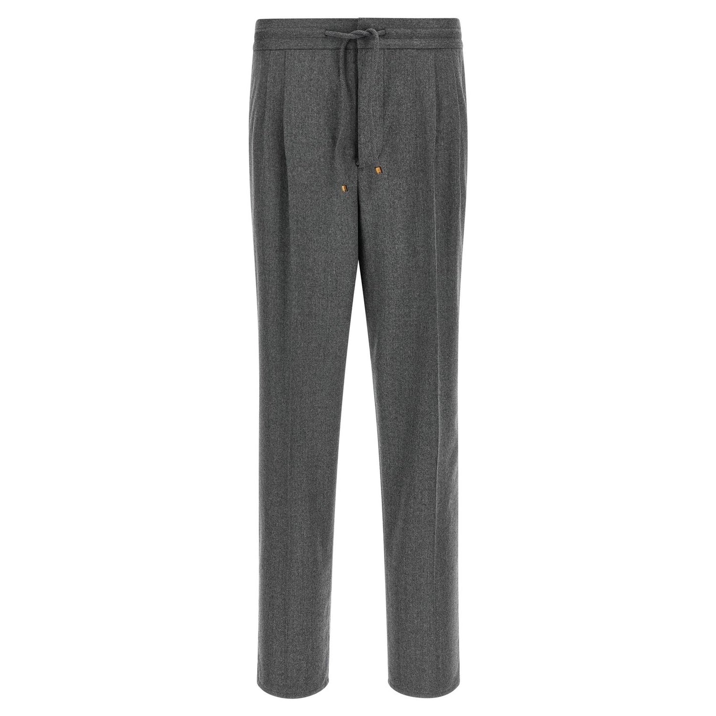 Brunello Cucinelli Gray Virgin Wool Casual Pants