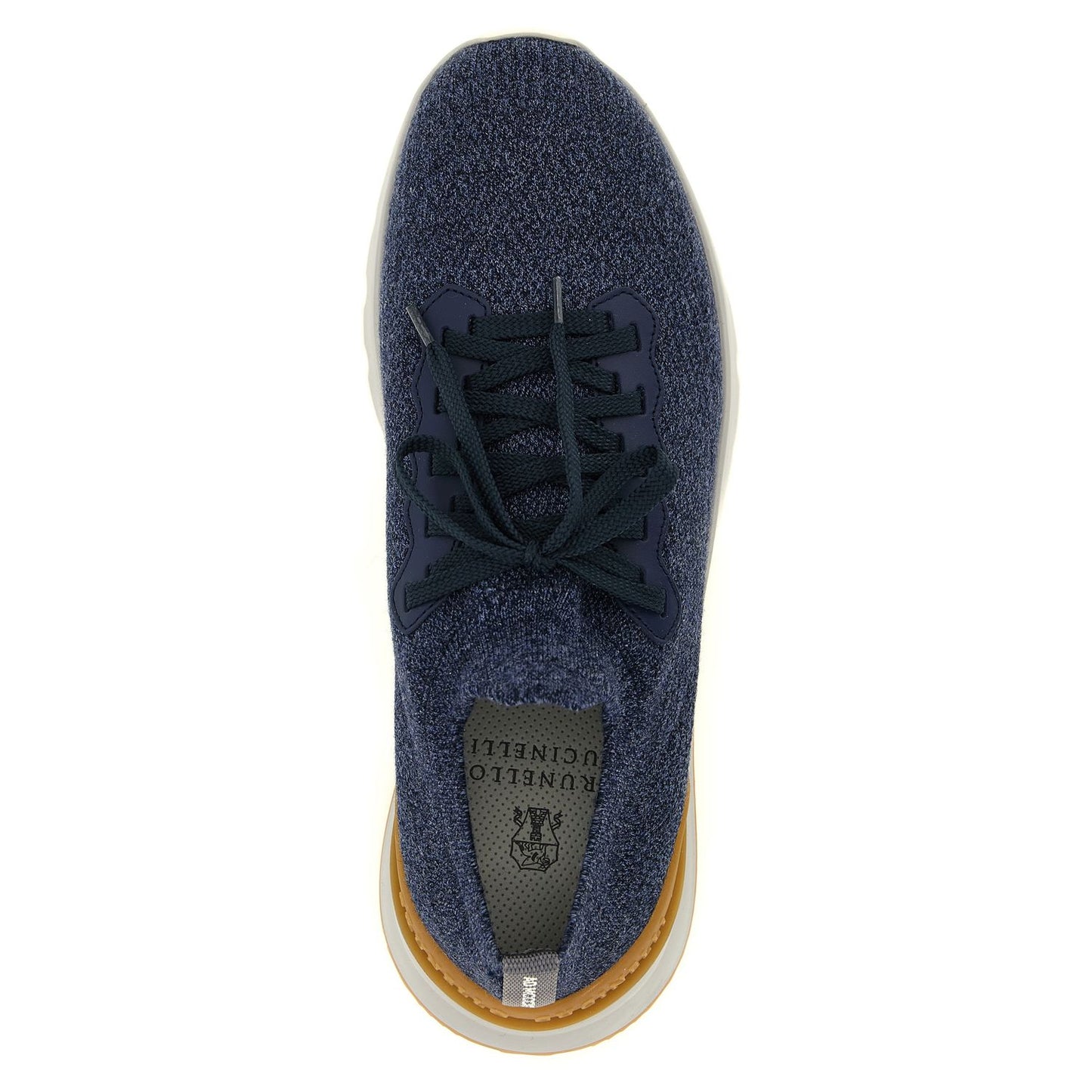 Brunello Cucinelli Blue Wool Athletic Sneakers