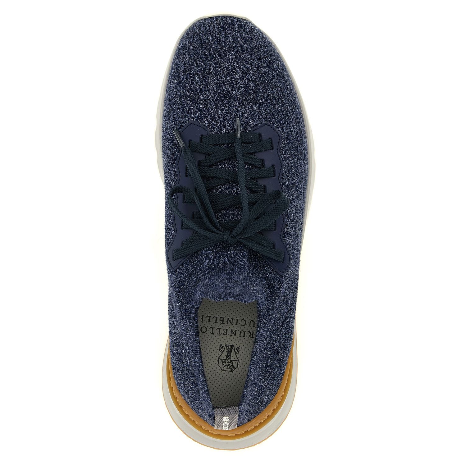 Brunello Cucinelli Blue Wool Athletic Sneakers