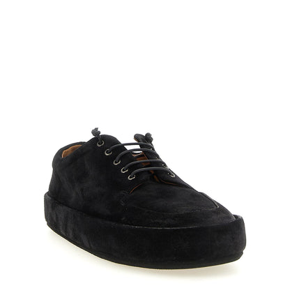 Marsell Black Calfskin Oxfords And Derbies