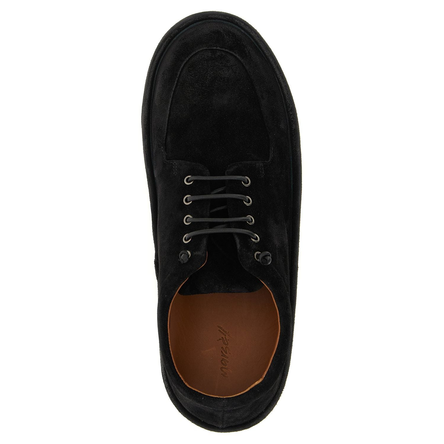Marsell Black Calfskin Oxfords And Derbies