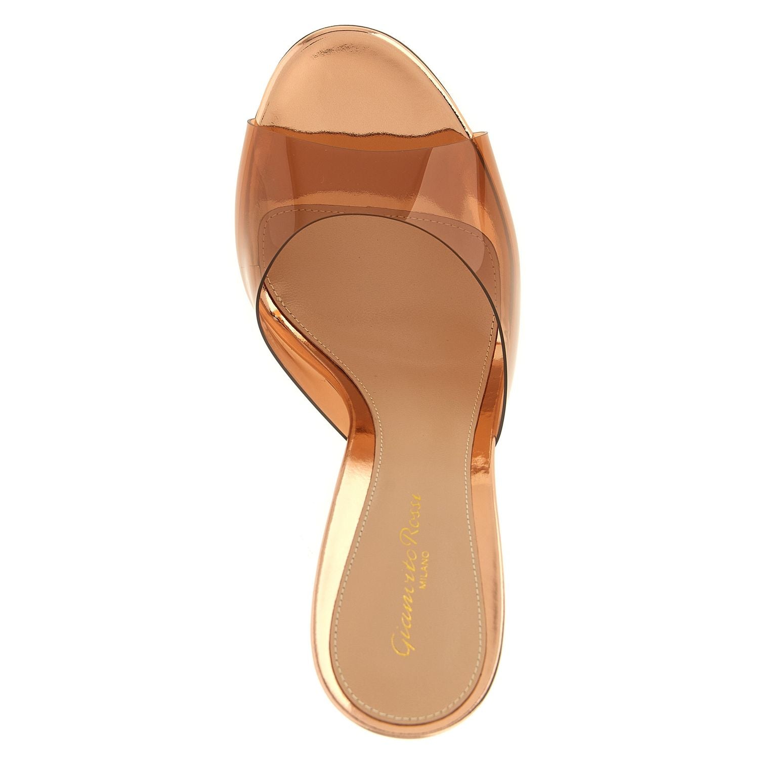 Gianvito Rossi Orange Polyethylene Stiletto Heel Sandals