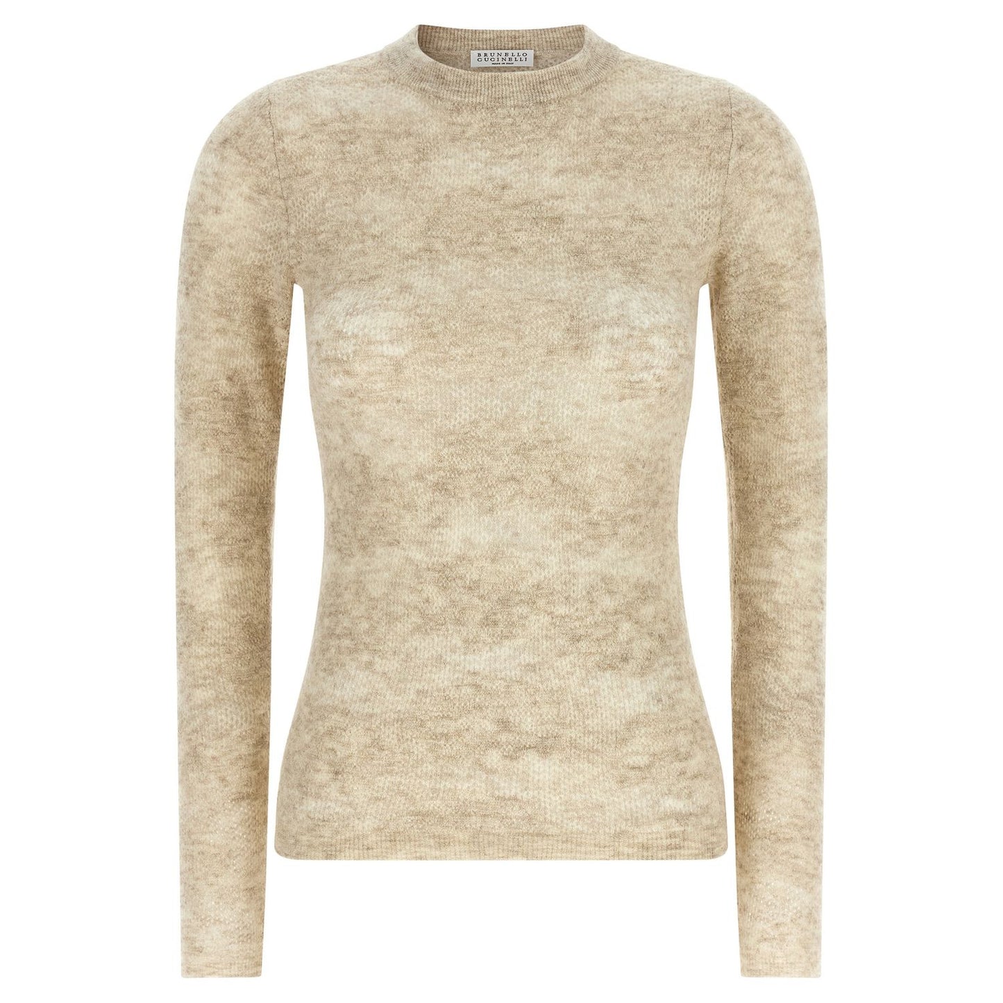 Brunello Cucinelli Beige Silk Cardigan