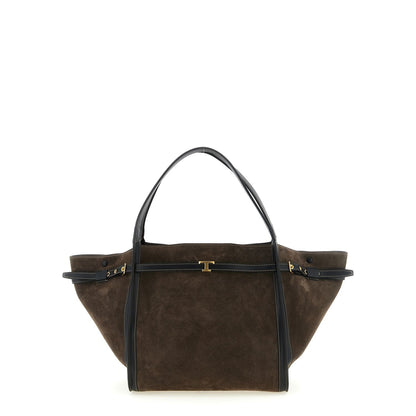 Tod's Brown Calfskin Tote Bag