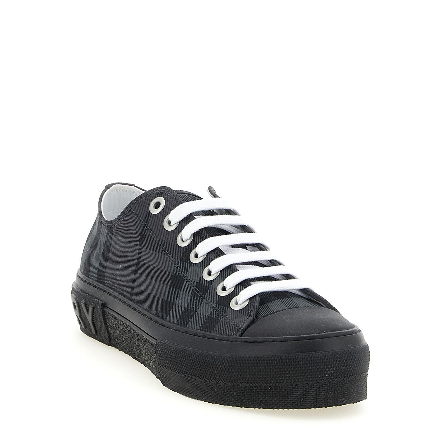 Burberry Gray Polyamide Low Top Sneakers