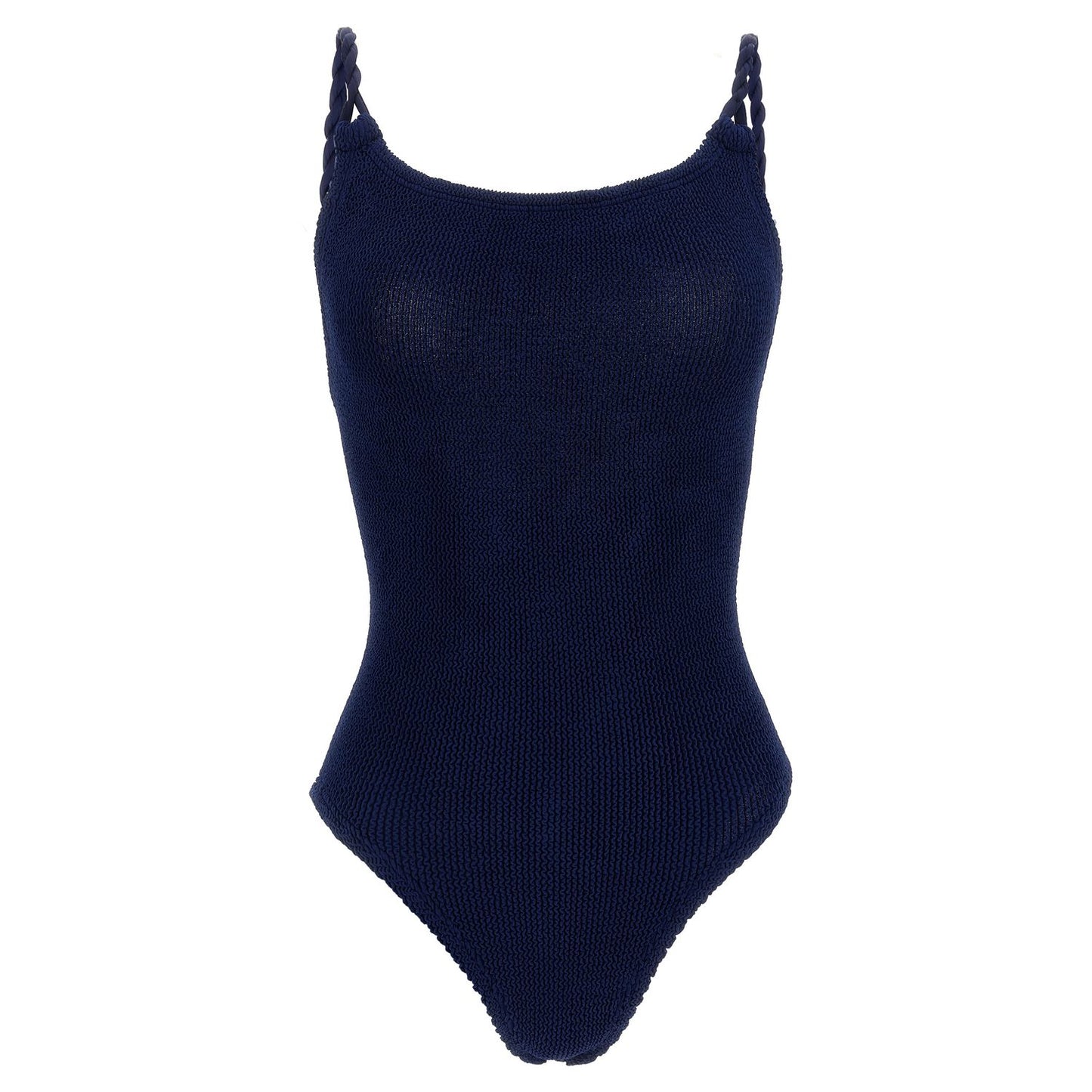 Hunza G Blue Polyamide One-Piece Swimsuit