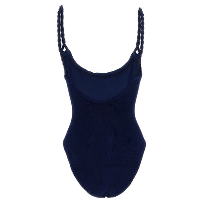 Hunza G Blue Polyamide One-Piece Swimsuit
