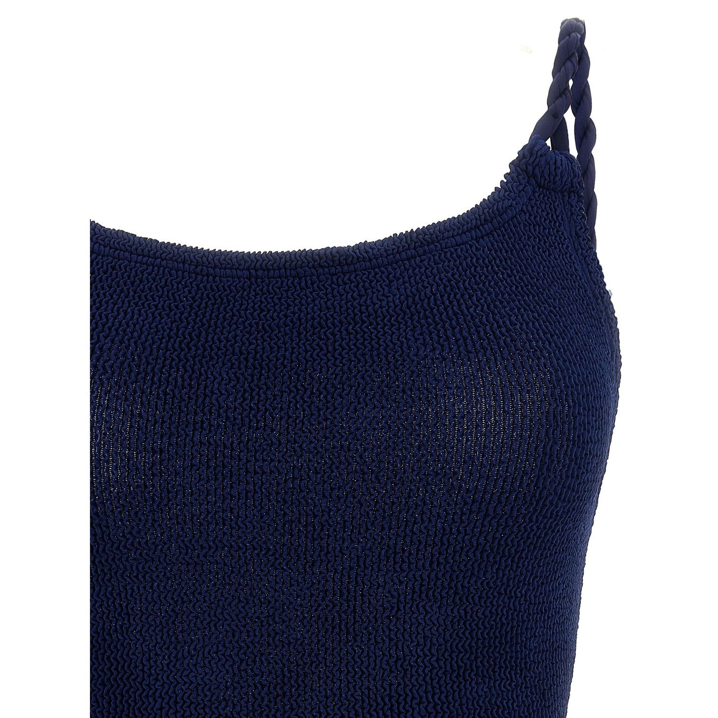 Hunza G Blue Polyamide One-Piece Swimsuit