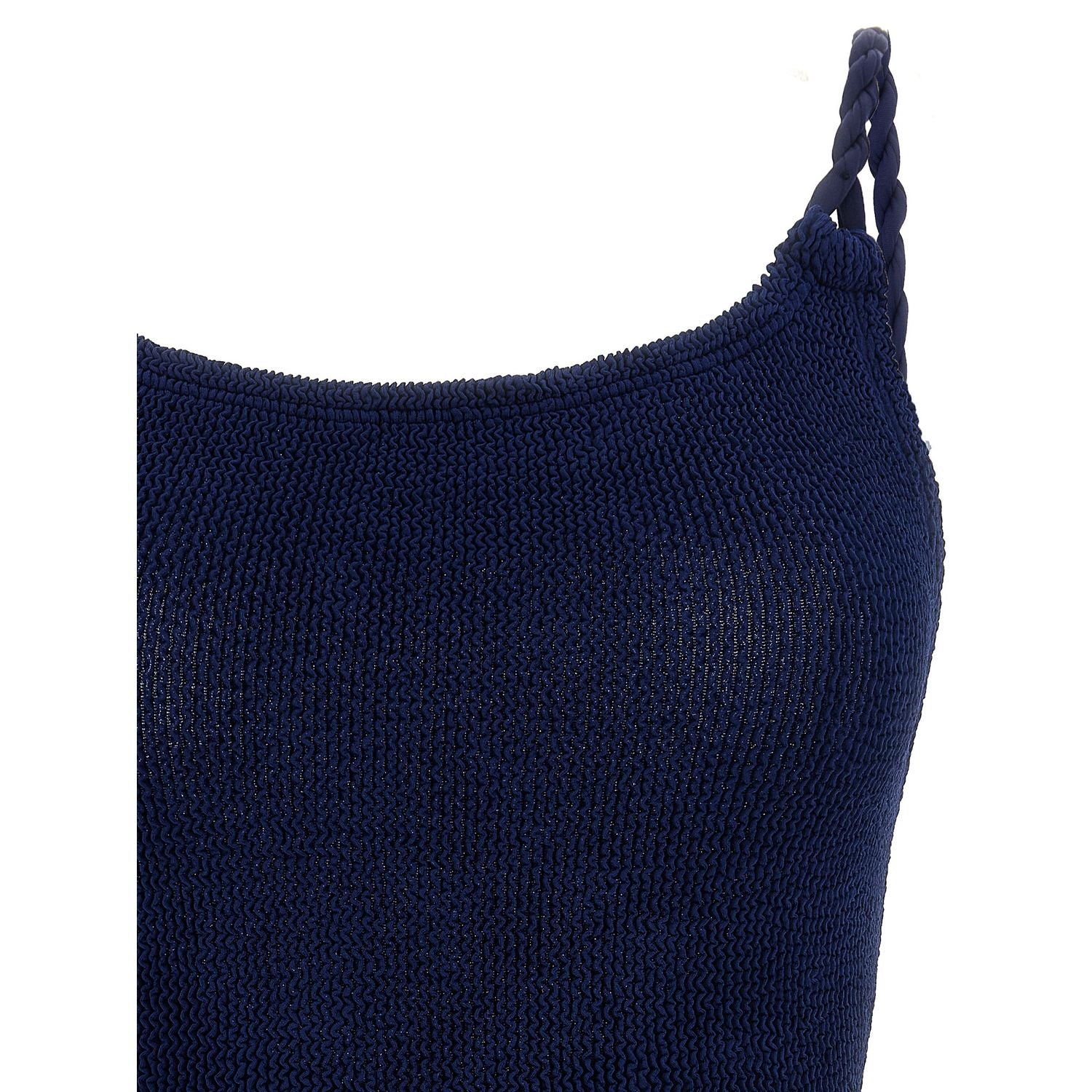 Hunza G Blue Polyamide One-Piece Swimsuit