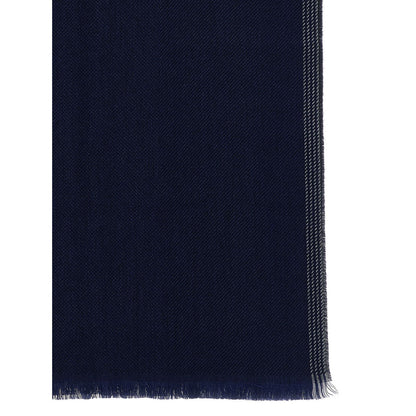 Brunello Cucinelli Blue Wool Scarf