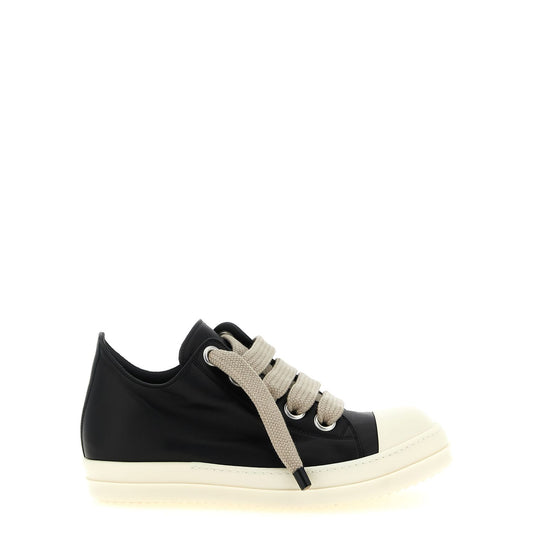 Rick Owens Bicolor Calfskin Low Top Sneakers