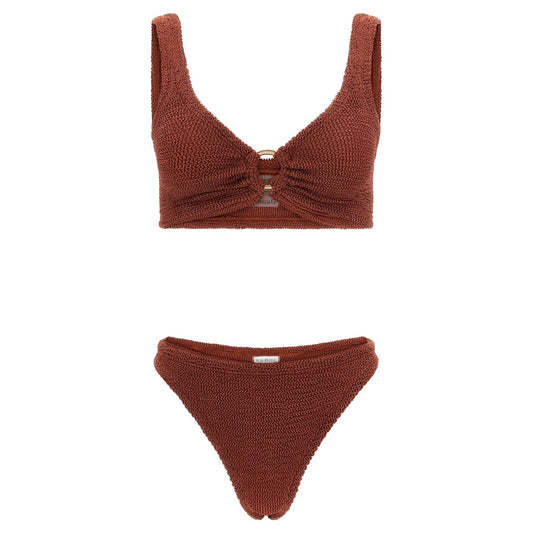 Hunza G Brown Polyamide Bikini