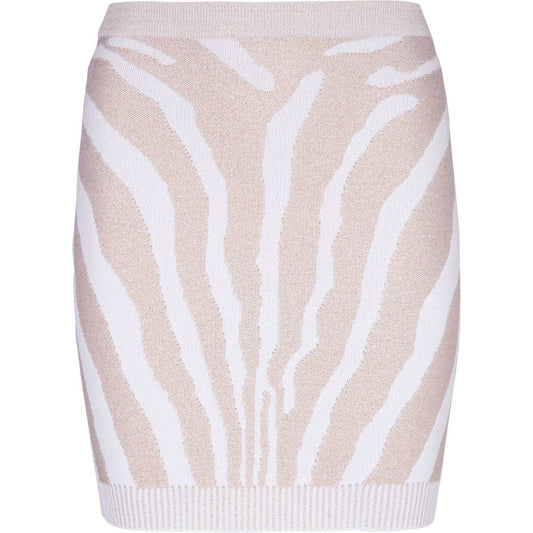 Balmain Zebra knit short skirt