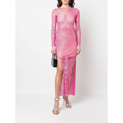 Santa Brand rhinestone-embellished maxi dress