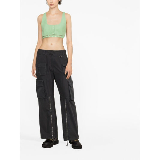 Ganni cropped tank top F7596484
