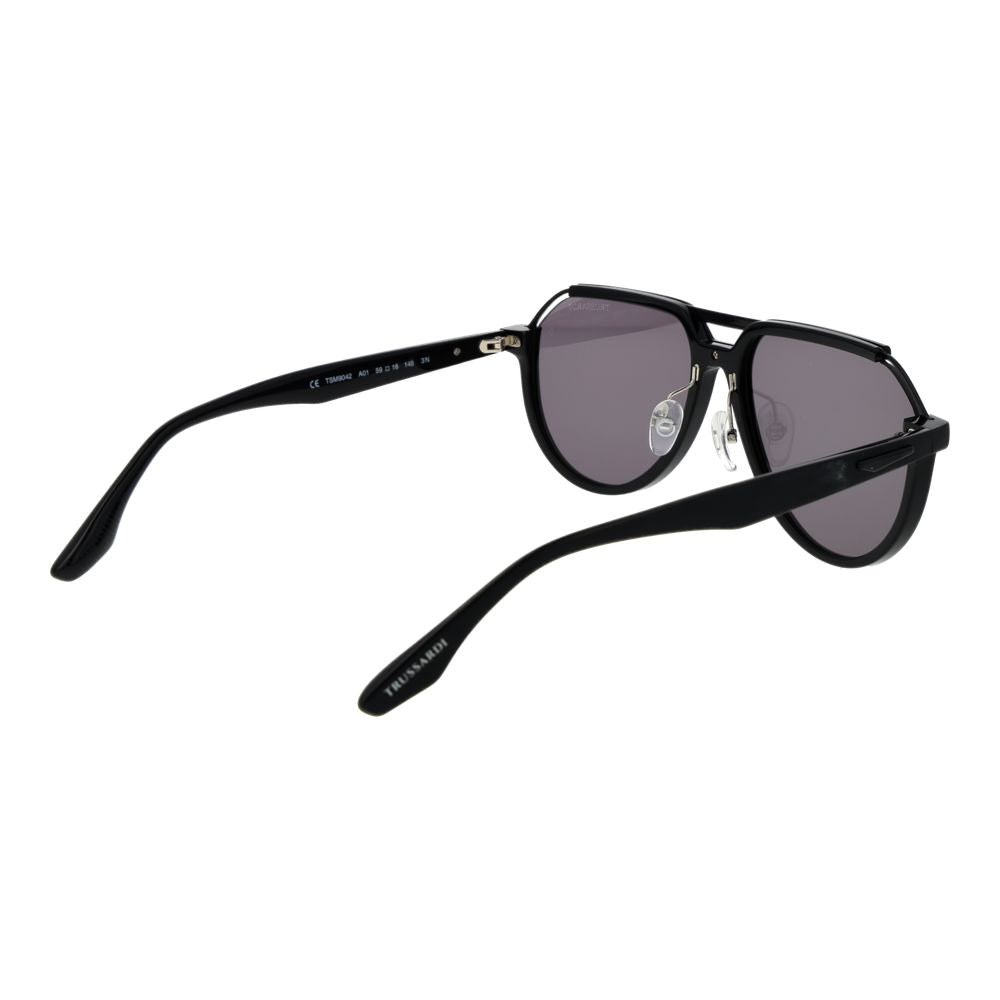 Trussardi Black Acetate Sunglasses