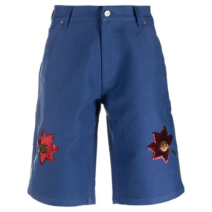 SKY HIGH FARM WORKWEAR Shorts Blue Short trousers