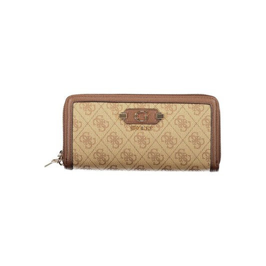 Guess Jeans Beige Polyethylene Wallet