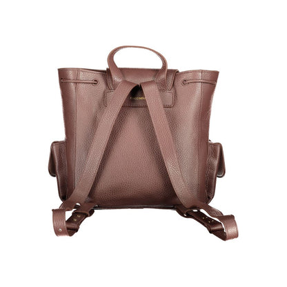 Coccinelle Brown Leather Backpack