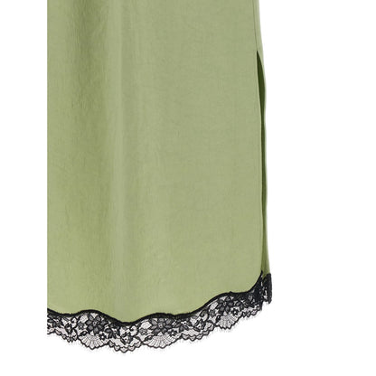 Twinset Bicolor Marabou Midi Skirt