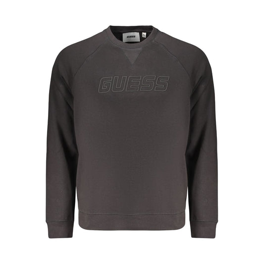 Guess Jeans Black Cotton Men's Sweatshirt