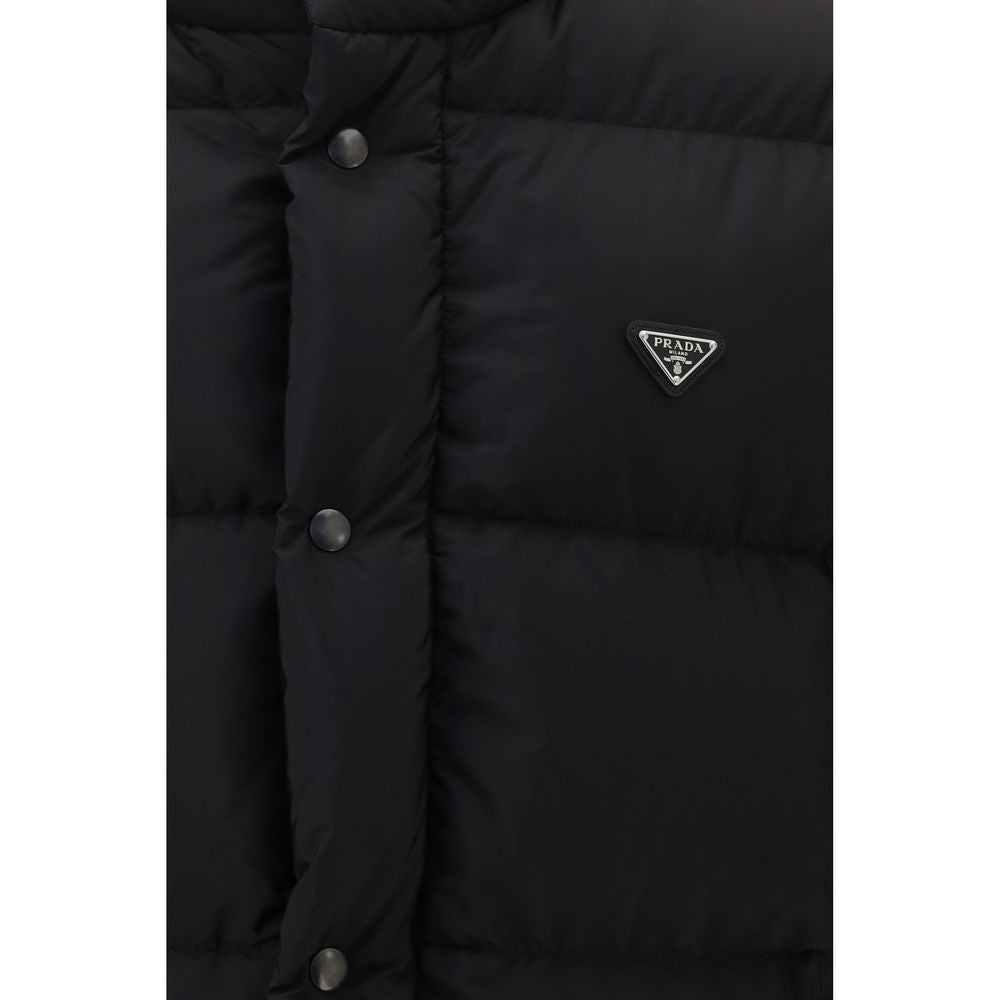 Prada Black Goose Down Full-Length Jacket