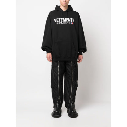 Vetements Sweaters Black Topwear